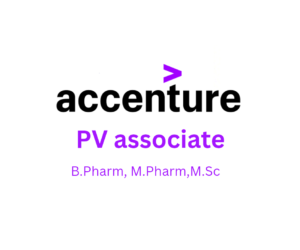 Accenture Hiring Fresher for PV Associate Role: Pharma Jobs 2026