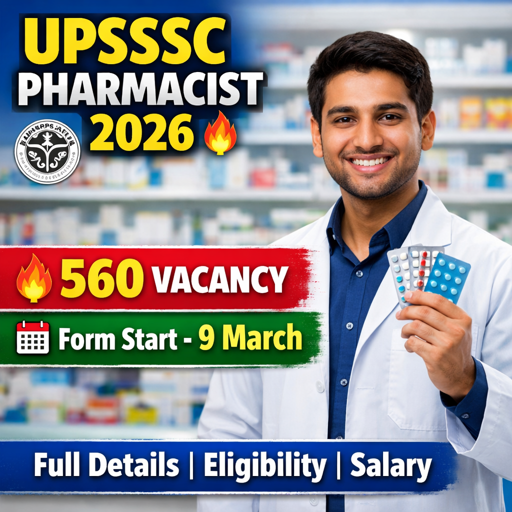 Upsssc pharmacist recruitment 2026