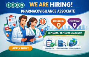 ICON plc Hiring Fresher for Pharmacovigilance Associate Role: PV Jobs 2026