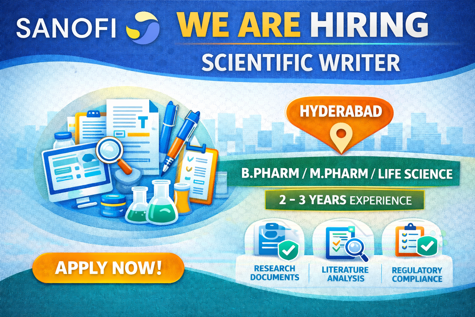 Sanofi medical writing role