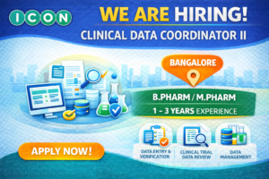ICON plc Hiring for Clinical Data Coordinator II Role : Pharma Jobs 2026
