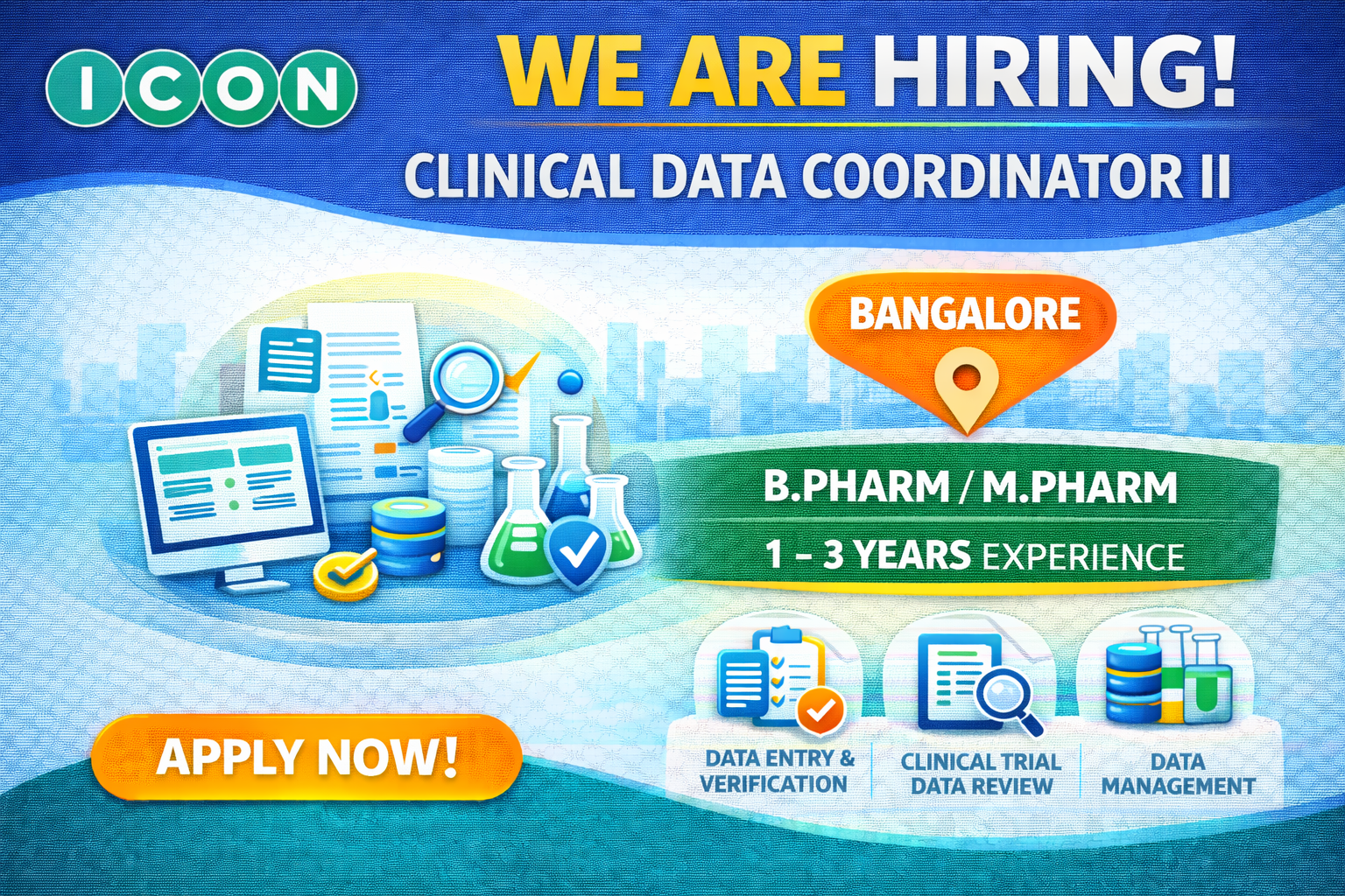 Icon plc clinical coordinator II role