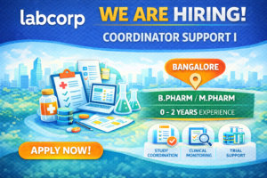 Labcorp Hiring Fresher for Coordinator Support I: Pharma Jobs 2026