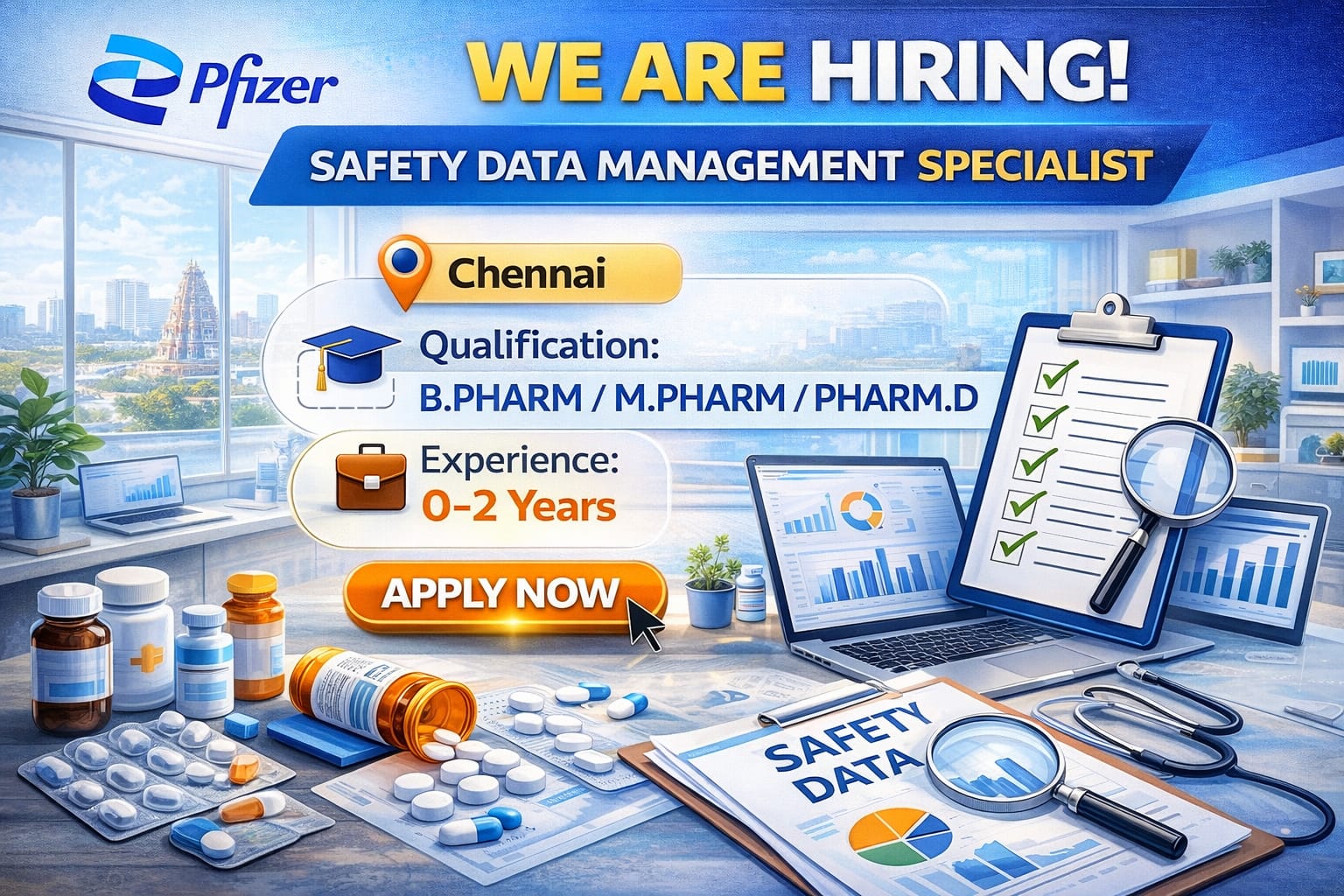 Pfizer fresher Pv jobs
