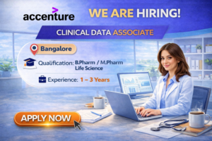 Accenture Hiring for Clinical Data associate Role