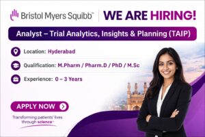 Bristol Myers Squibb Hiring – Analyst, (TAIP) | Hyderabad