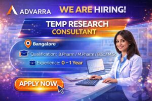 Advarra Hiring – TEMP Research Consultant | Banglore