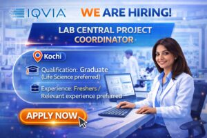 IQVIA Hiring – Lab Central Project Coordinator I | Fresher Job
