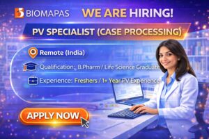 Biomapas Hiring – PV Specialist (Case Processing) | Remote Jobs