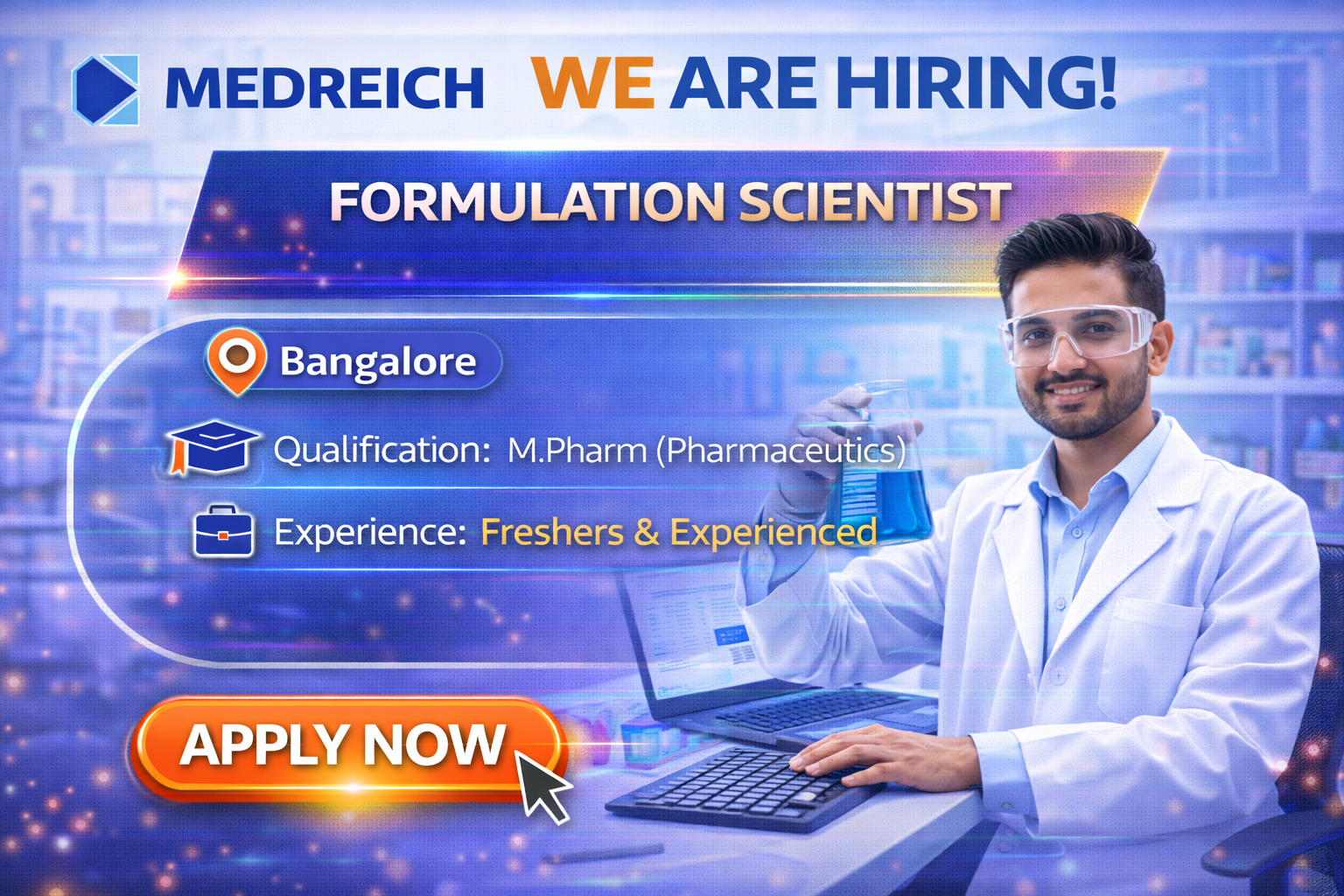 Medreich formulation scientiest