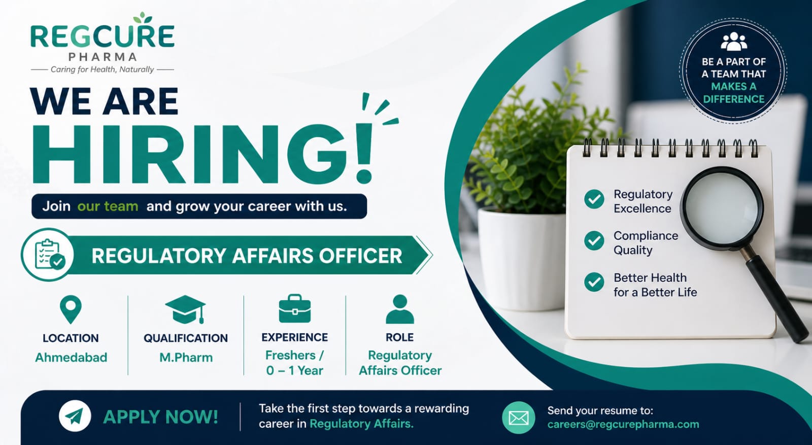 Regcure Pharma careers