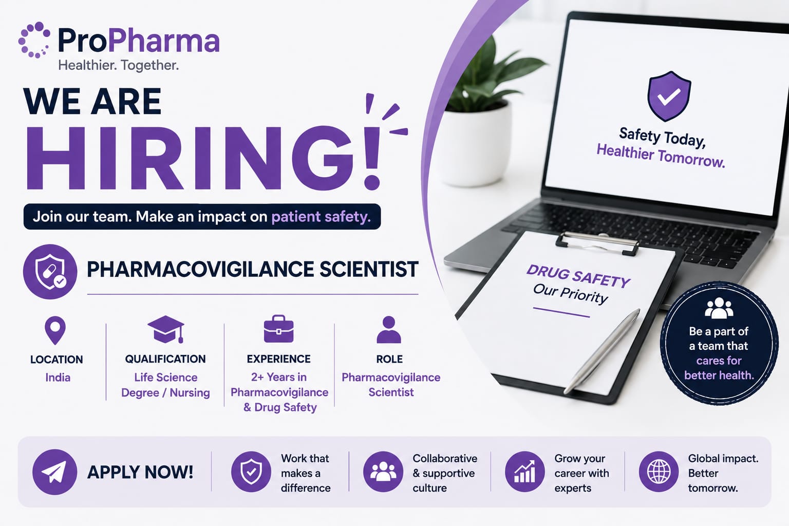 Pharmacovigilance scientist at propharma