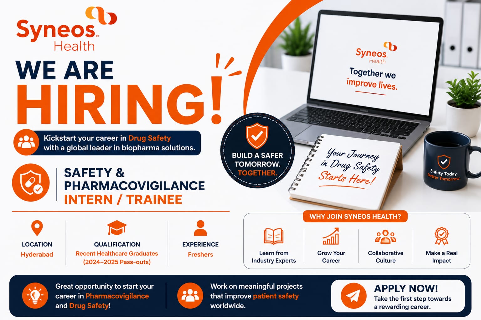 Safety & Pharmacovigilance Intern / Trainee at syneos health