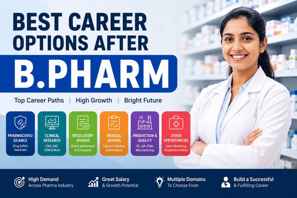 Best career option after B.pharm
