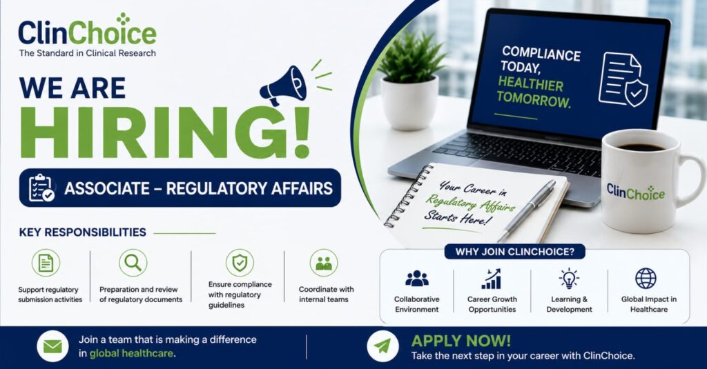 ClinChoice Hiring Associate – Regulatory Affairs in Bengaluru
