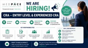 Clinical Research Associate Jobs at Medpace | Freshers & Experienced Candidates Eligible