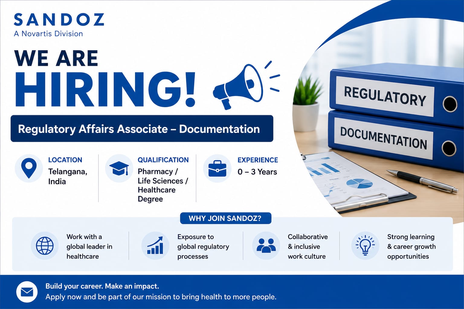 Sandoz Hiring Regulatory Affairs Associate – Documentation ...