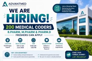 Advantmed Hiring 200 Medical Coders | B.Pharm, M.Pharm & Pharm.D Freshers