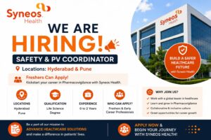 Syneos Health Careers: Safety & Pharmacovigilance Coordinator Openings in India