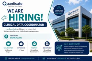 Quanticate Hiring Clinical Data Coordinator I
