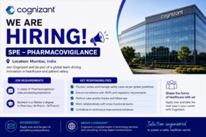 Cognizant Hiring Pharmacovigilance Professionals in Mumbai | Apply Now