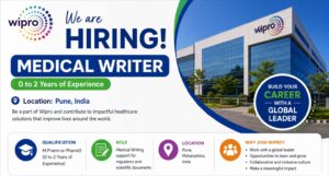 Wipro Hiring Medical Writer in Pune