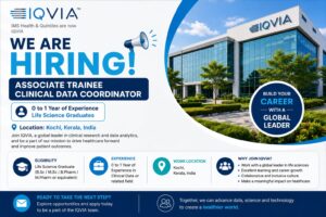 IQVIA Hiring Associate Trainee Clinical Data Coordinator in Kochi
