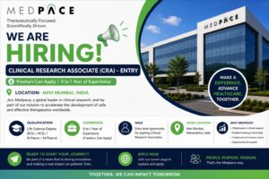 Medpace Hiring Clinical Research Associate (CRA) Entry in Navi Mumbai | Freshers…