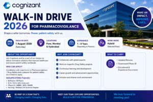 Cognizant Walk-In Drive 2026 for Pharmacovigilance | Pune, Mumbai & Hyderabad