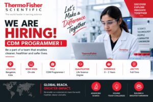 Thermo Fisher Scientific Hiring CDM Programmer I