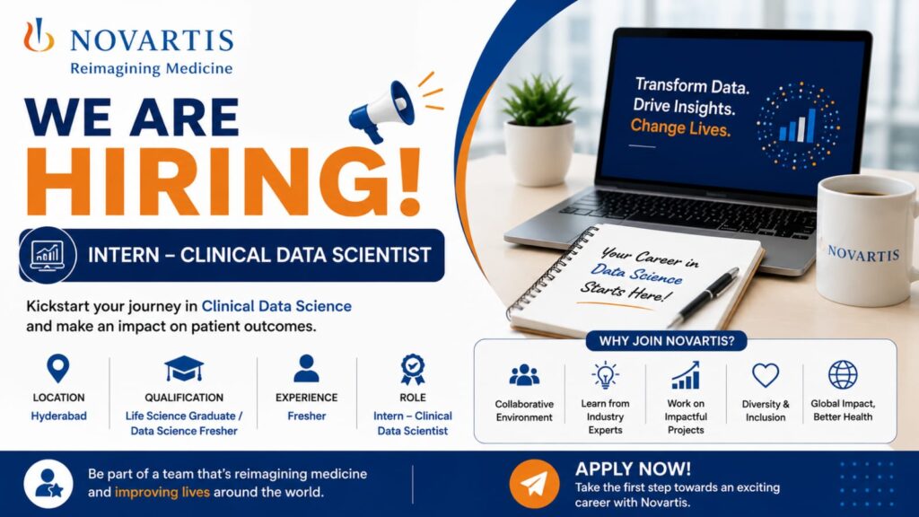 Novartis Internship 2026 for Freshers